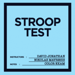 Stroop Test (Fran&ccedil;ais)