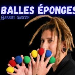 Balle &eacute;ponge Gabriel Gascon (bleu)