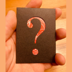 Enveloppe Monstera Deliciosa - Rouge (ajour&eacute;e)