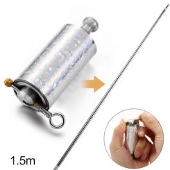 Canne &agrave; apparition metal (argent)