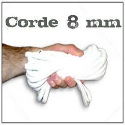 Corde Blanche 8 mm (prix au m&egrave;tre)