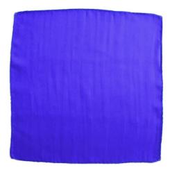 Foulard en soie 15x15 cm (bleu)