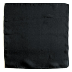 Foulard en soie 15x15 cm (noir)
