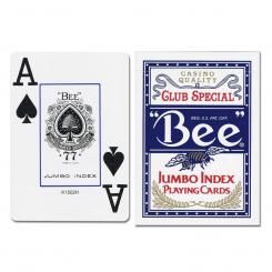 Jeu de cartes Bee bleu Jumbo index