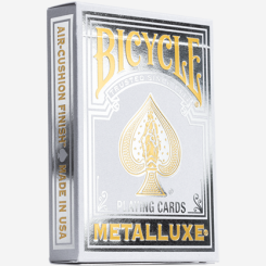 Jeu de cartes Bicycle Metalluxe Argent