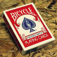 Jeu de cartes Bicycle Maiden rouge