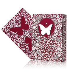 Jeu de cartes Butterfly marqu&eacute; 3&egrave;me &eacute;dition - Rouge