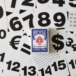 Jeu de cartes Special Numbers (bleu)