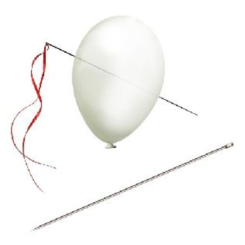 Needle Through Balloon