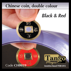 Pi&egrave;ce chinoise Tango double face (orange/noir)