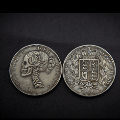 Pi&egrave;ce Vintage Victoria Skull Head