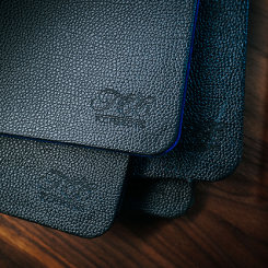 Tapis Suede Leather Moyen (bleu)